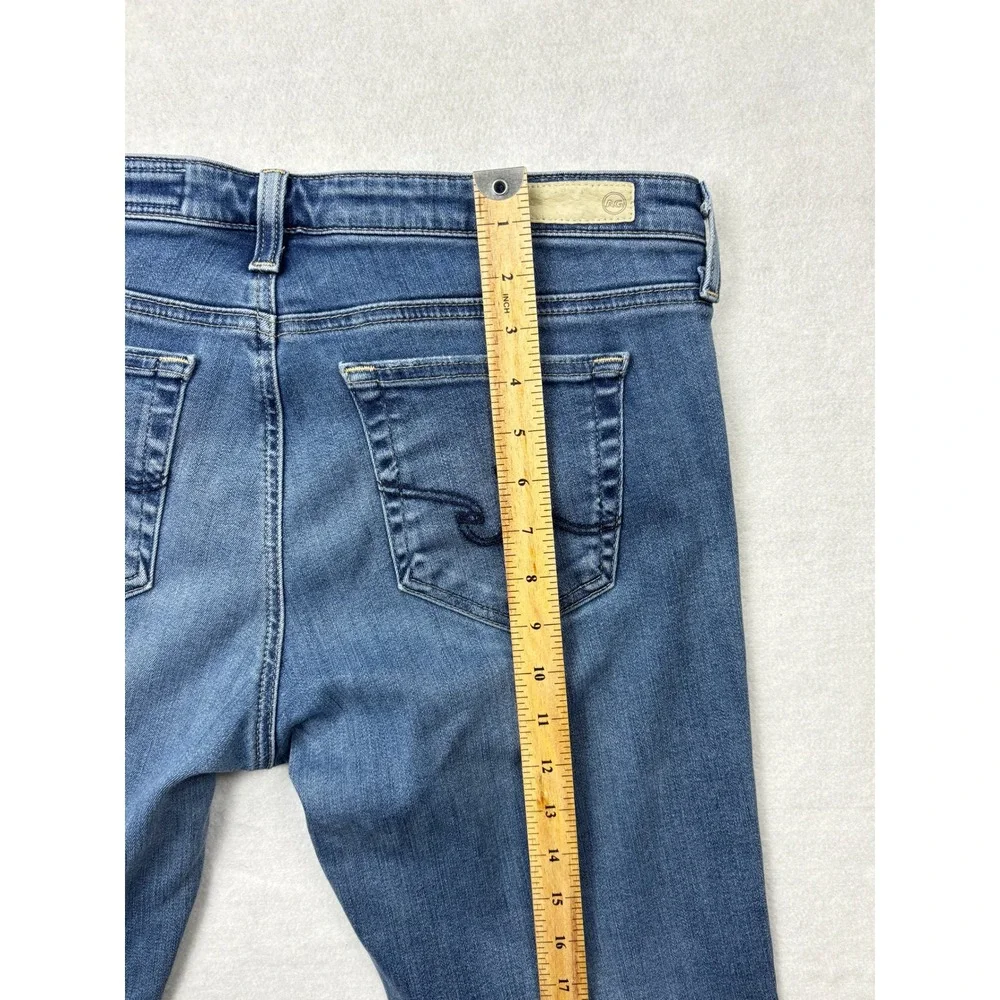 AG Adriano Goldschmied The Stilt Roll Up Cigarette Jeans Blue Size 32 Made USA‎
